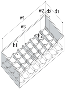 構成ユニット：ワイン収納箱[大・深めタイプ]